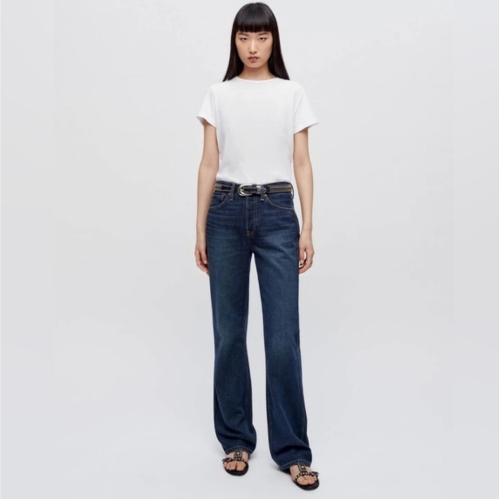 RE/DONE Relaxed Long Jean‎ in Palermo Wash Size 27 $295